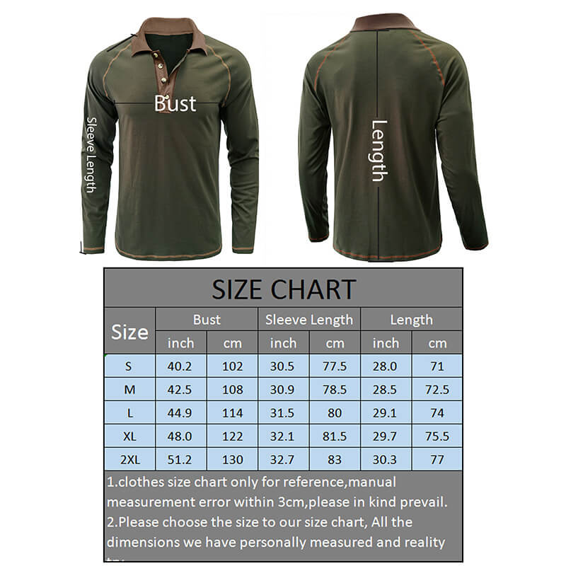 2023 Wholesale Hot Sale Casual Cotton Long Sleeve Buttons Polo T Shirt For Men