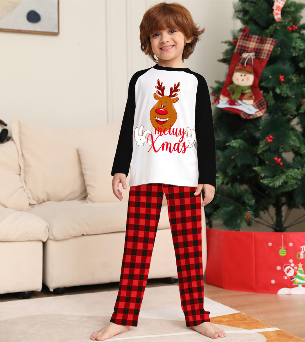 Fashion holiday pijama familiar de navidad pyjamas set christmas family matching pajamas