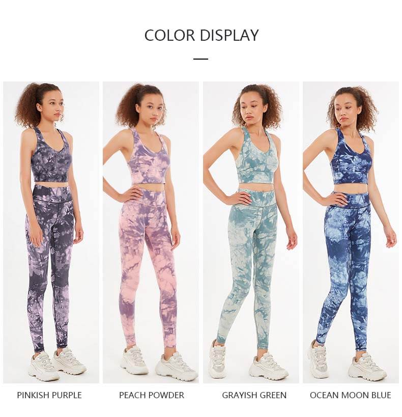 New Printed Yoga Suit Set Women Quick Dried Yoga set Beautiful Back Sports 2 pieces Fitness Wear Manufacturer hot sexy cool