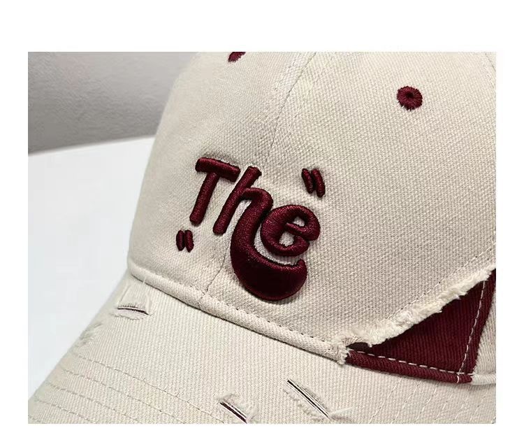 Fashion trend everything casual splicing baseballcap