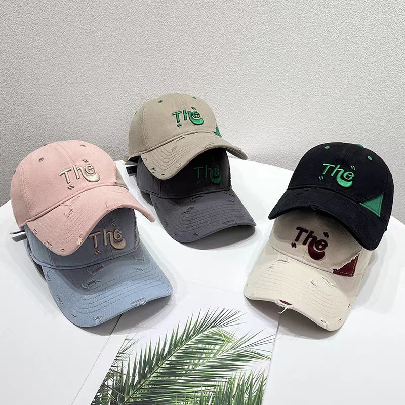 Fashion trend everything casual splicing baseballcap